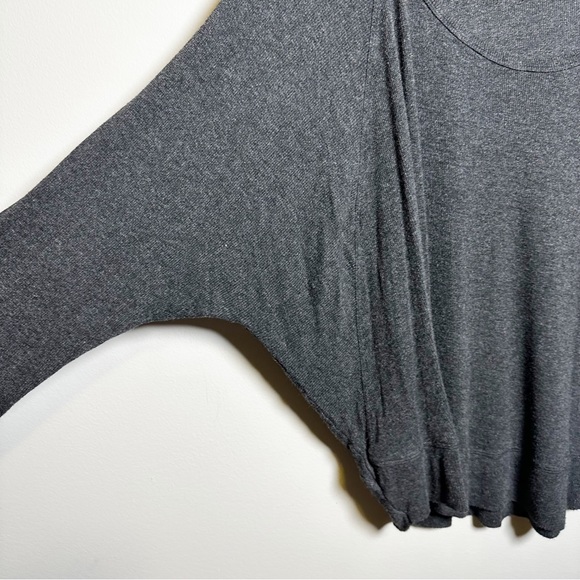 Nostalgia Dark Grey Oversized Batwing Long Sleeve Top - Picture 3 of 8